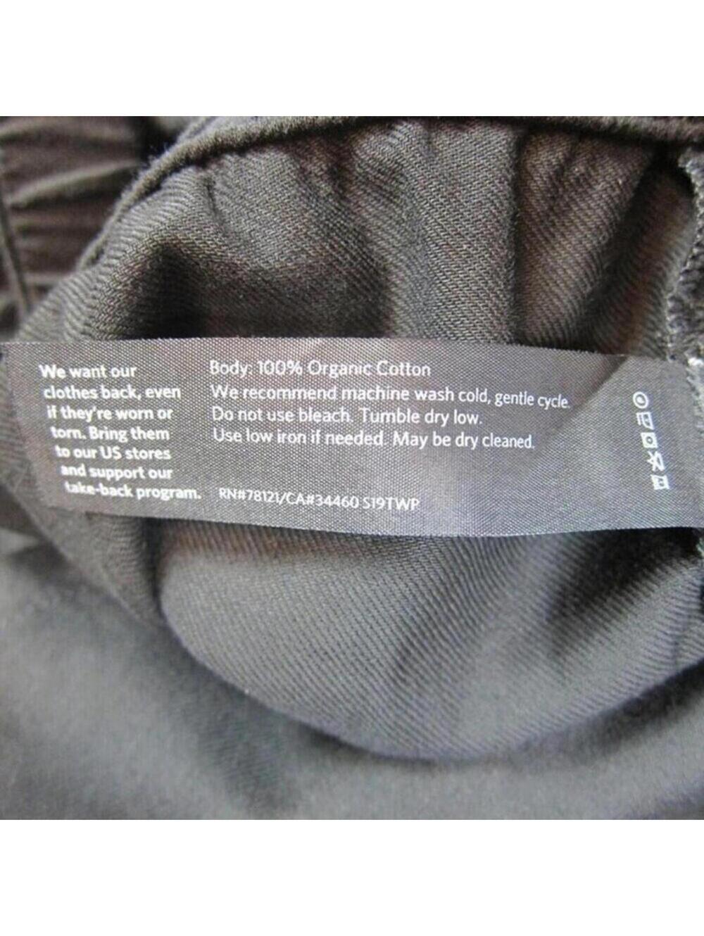 Eileen Fisher Womens XL Black Ankle Pants 100% Organic Cotton NEW WITH TAGS $178 - Picture 9 of 12